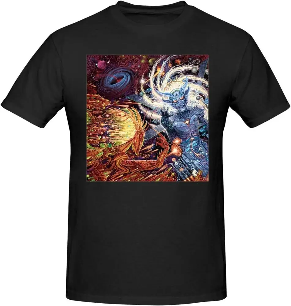 Rings Music of Saturn Band Short Sleeve T-Shirt Classic Crew Neck Casual