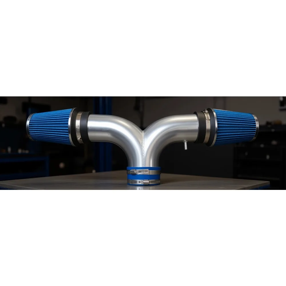 

High Flow Cold Air Intake System for 1999 2004 Grand Cherokee 4 7L Blue