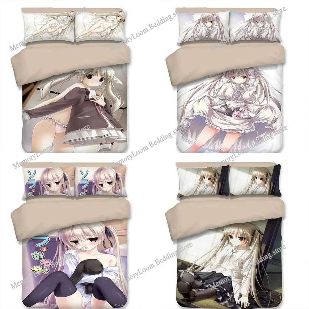 

Anime Yosuga no Sora Kasugano Sora Bedding Set Boys Girls Twin Queen Size Duvet Cover Pillowcase Bed Kids Adult