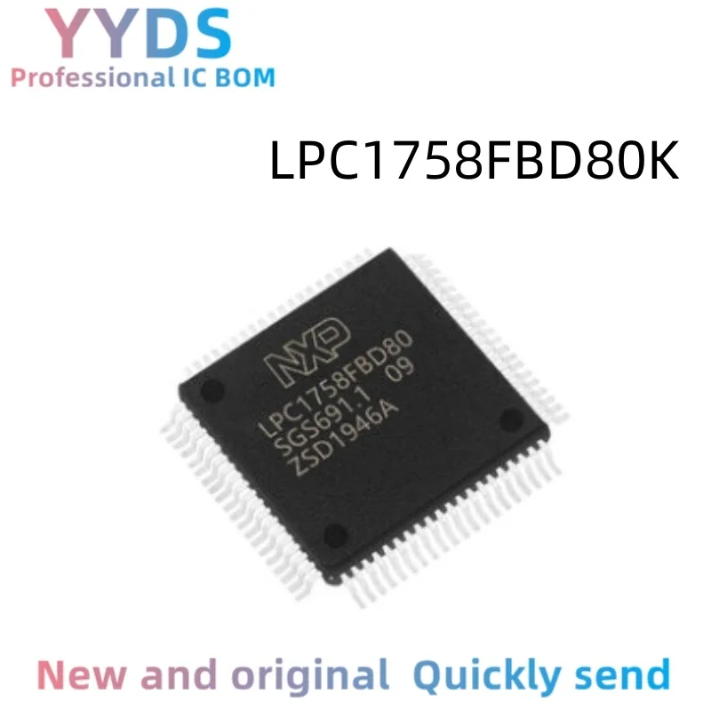 LPC1758FBD80K LPC LPC1758 LPC1758FBD LPC1758FBD80 100%  Brand  New Original IC LQFP-80