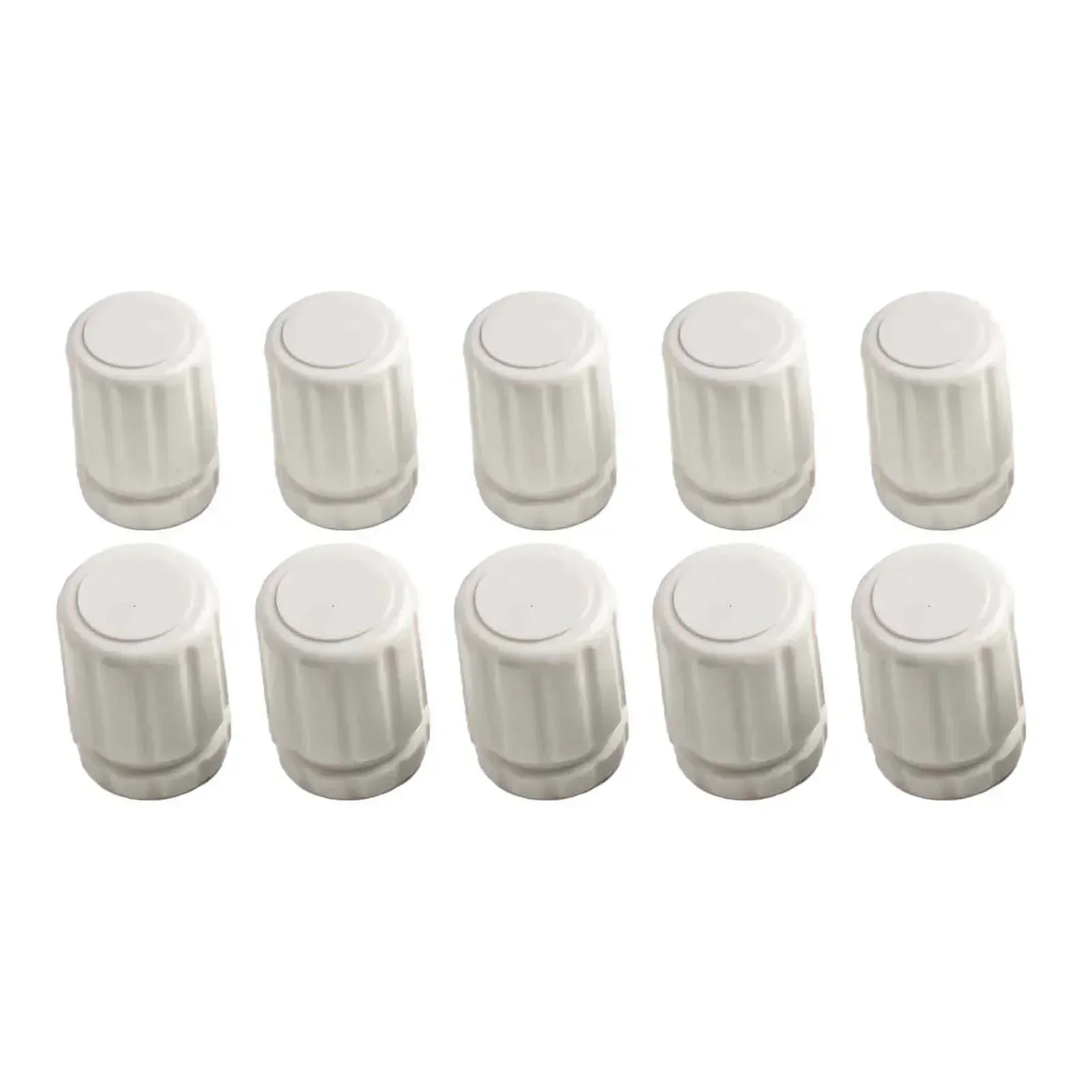 10pcs Hand Wheel Switches Underfloor Heating Manifold Accessories M30x1.5 White Hand Wheel Switch For Radiators