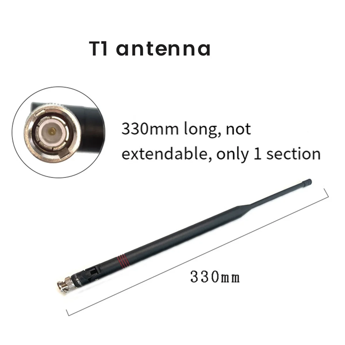 Antena de microfone T1 para receptor sem fio Shure SLX24/SM58 BETA58A SLX4