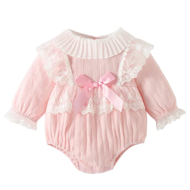 

Baby Girl Romper Long Sleeve Spring and Autumn Flower Infant Jumpsuit For Newborn Girl clothing