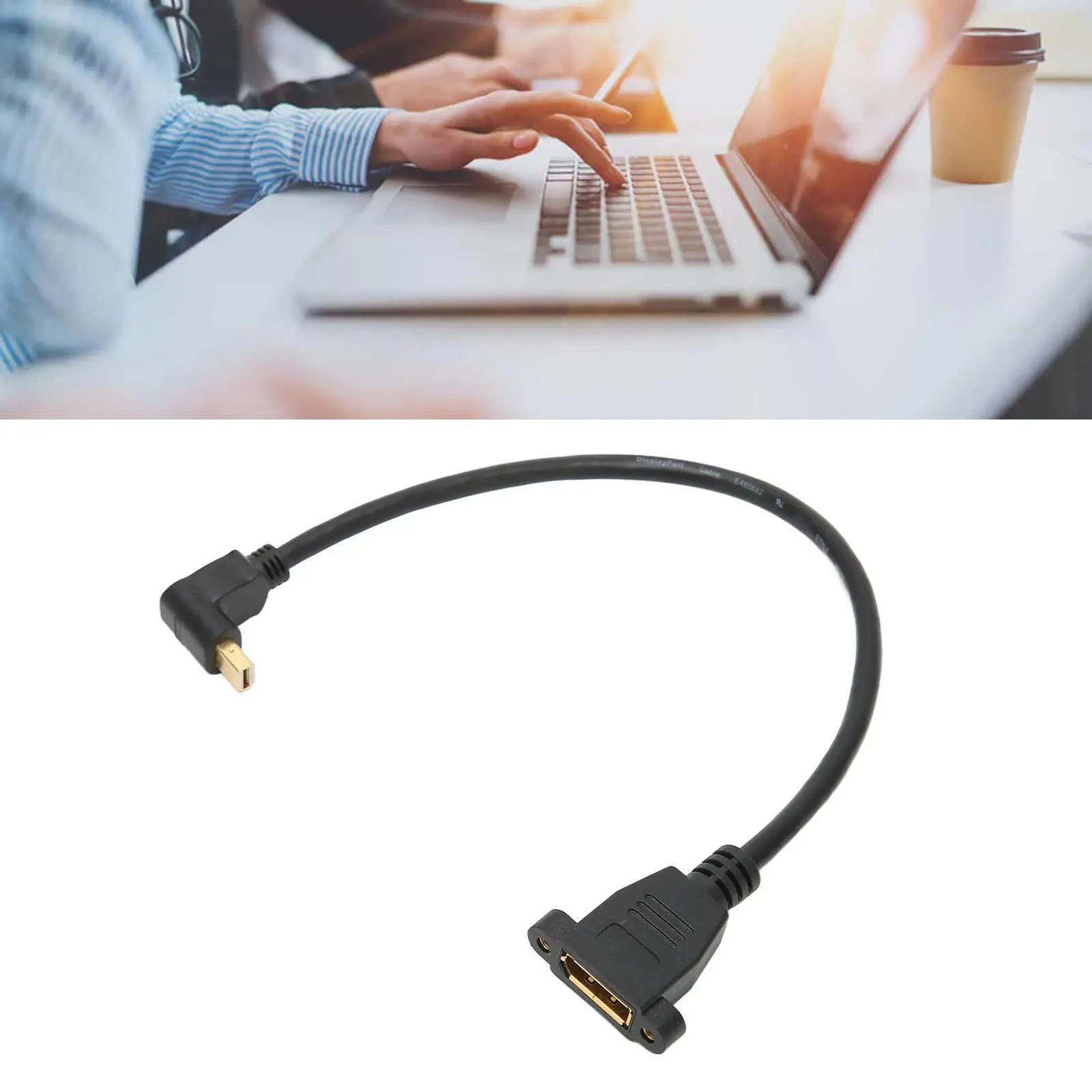 Dp Vrouw Naar Mini Dp Mannelijke Afsluitbare Adapter Kabel Voor Qxga 2560X1600 Schermresolutie