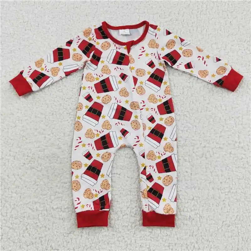 New Christmas Match Baby Boys Girls Red Plaid Button Long Sleeve Long Pants Pajama Set Wholesale Boutique Children Clothing RTS