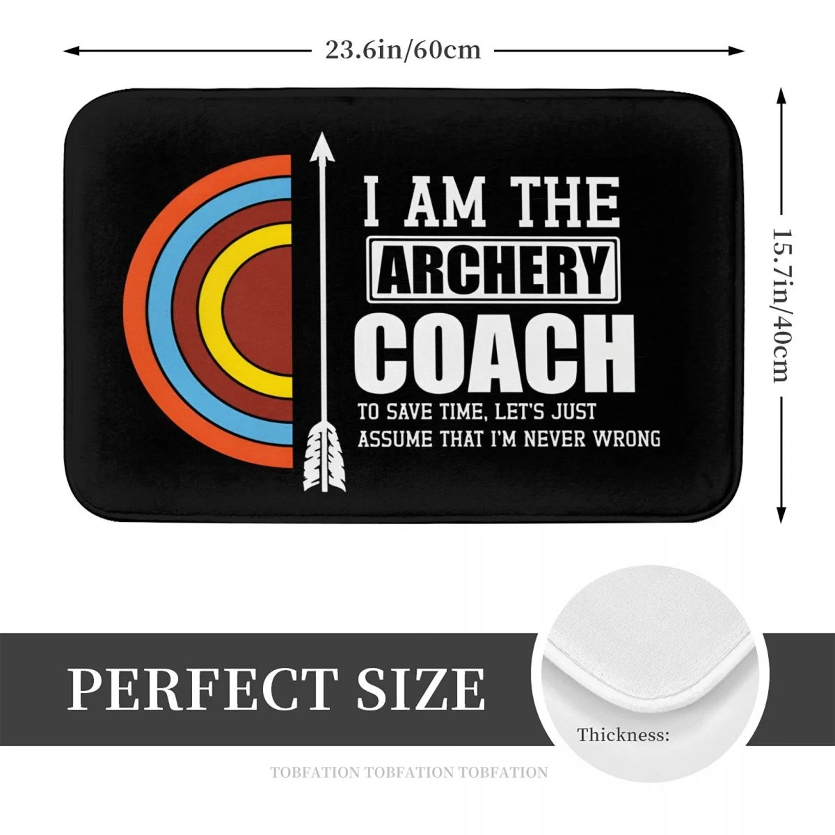 ممسحة رماية داخلية مانعة للانزلاق ، حصيرة حمام ، سجادة صلاة للمطبخ ، ديكور بنمط #4