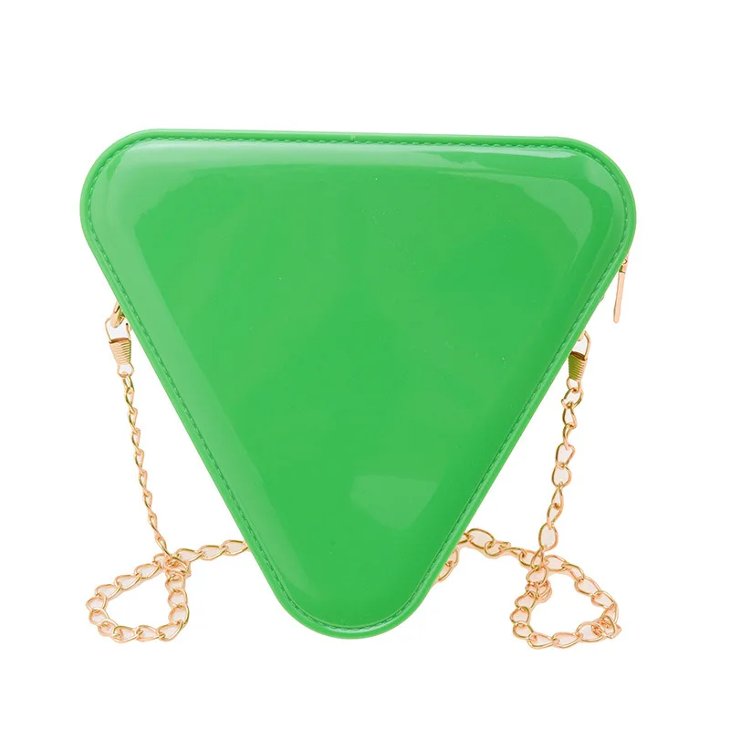 candy color Triangle Mini Chain Shoulder Bag for Women Designer Purses and Handbags Female Small Crossbody Bag Party Clutch Bag