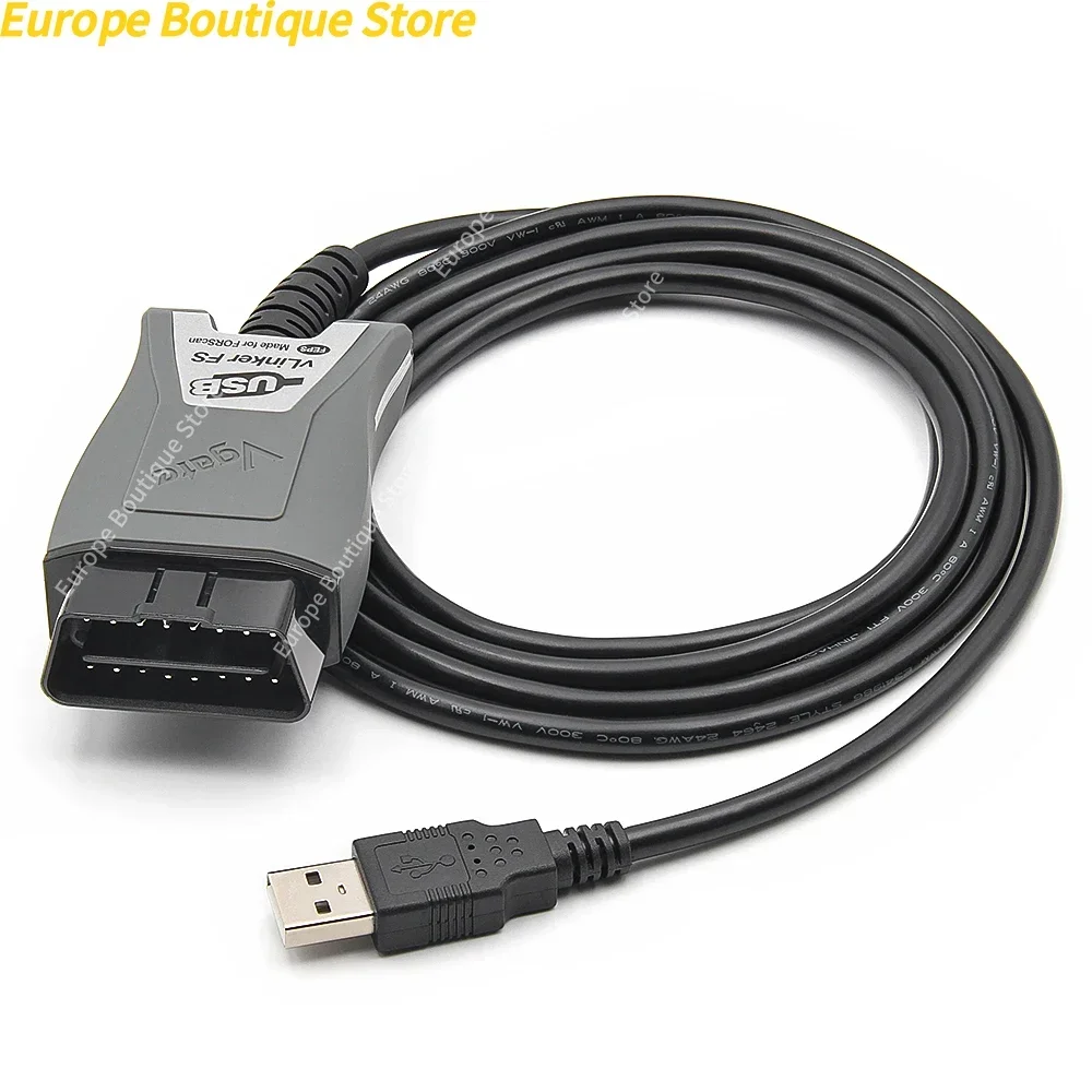 المهنية Vgate Vlinker FS ELM327 USB FORScan Obd2 السيارات الماسح الضوئي obd2 أدوات تشخيص السيارات MS/HS يمكن ل M-azda لفورد