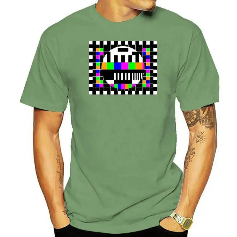 Reality Glitch Tv Error Test Card Colours Womens T-Shirt