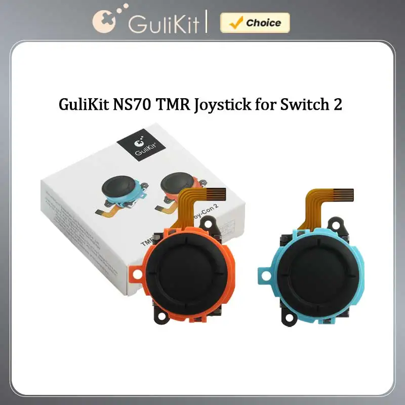 GuliKit NS70 TMRジョイスティック（Nintendo Switch 2用）、ジョイコン2 NS2ゲーム機の修理・交換・アップグレード用ドリフト防止スティック