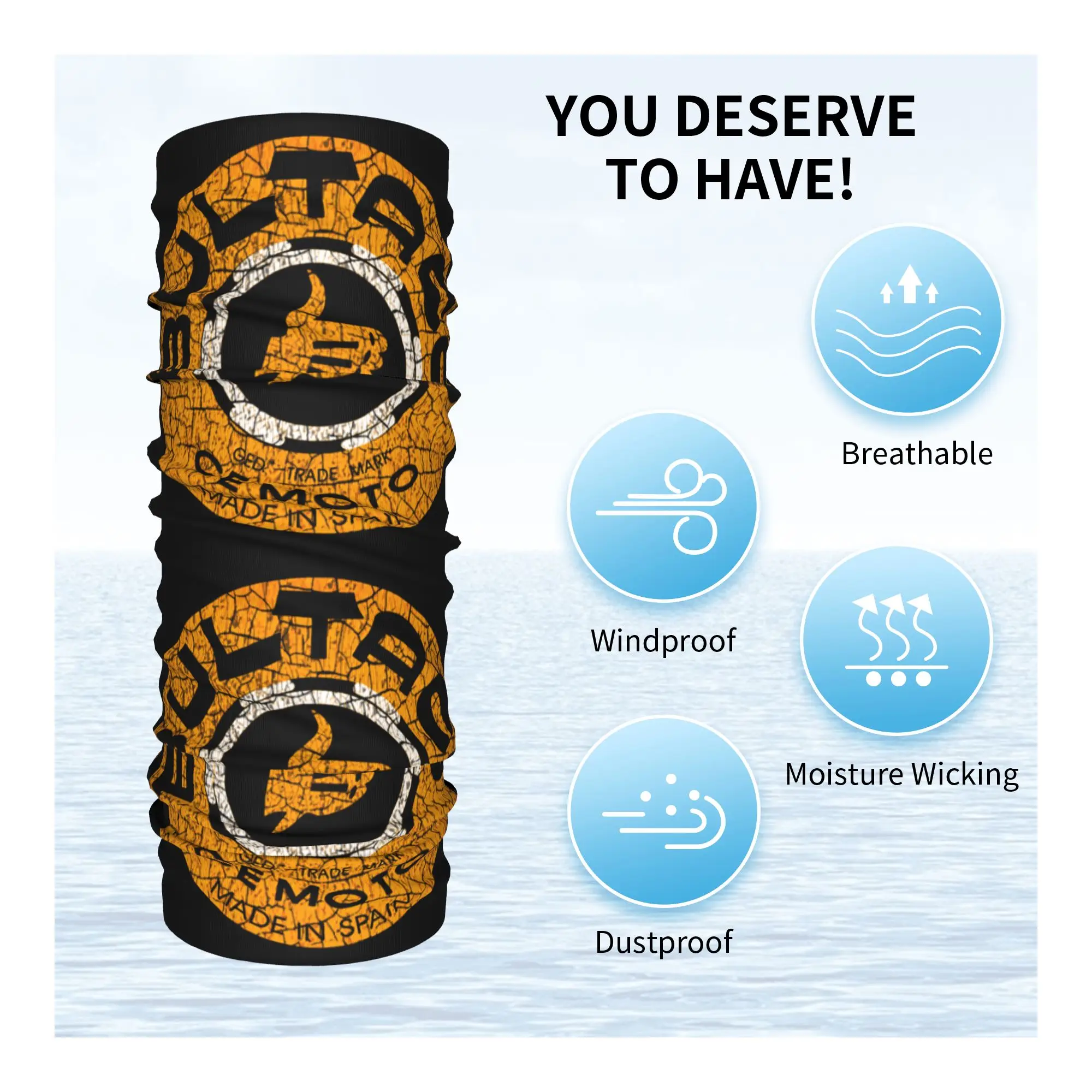 مخصص B-Bultacoes الكلاسيكية باندانا الرقبة الجراب للتزلج التخييم الرجال النساء التفاف وشاح المحرك عقال أكثر دفئا #3