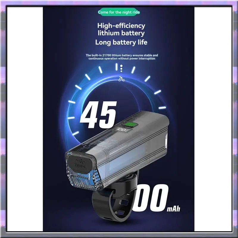 Hot Sale Cycling Lights Bicycle Headlights With High And Low  Switch 800 Lumens USB-C Charging For Cyclists And Commuters