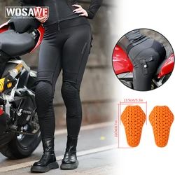 WOSAWE Women Motorcycle Pants Stretchy High Waist Reflective Motorcycle Style Pants Running Fitness GYM Trousers Honey Peach Hip