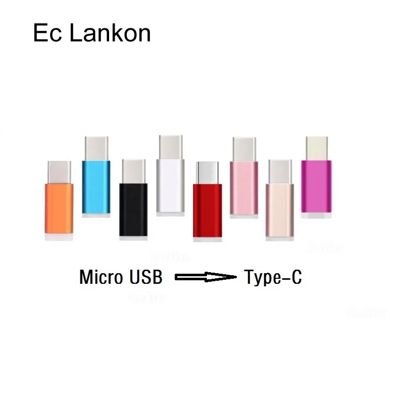 الملونة USB نوع C الذكور موصل إلى مايكرو USB أنثى محول USB-C نوع-C محول ل OnePlus 2 HTC 10 Lumia 950