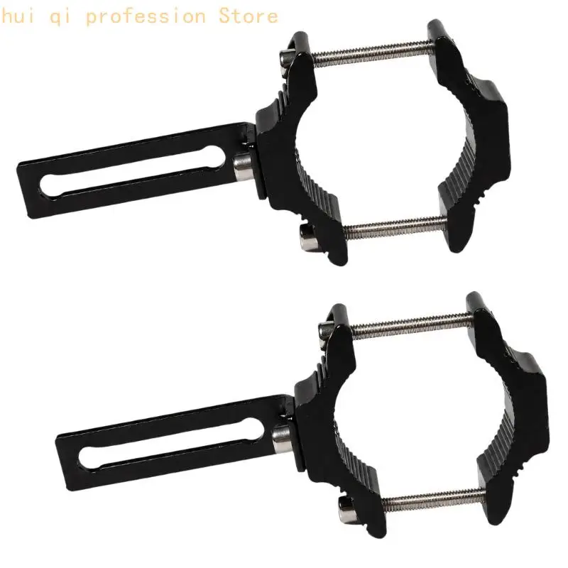 Rundstangenklemme, Motorradhalterung, Zusatzlicht- und Spiegelverlängerungshalterung, 2-teiliges Aluminium für Straßenfahrten – Detail 2