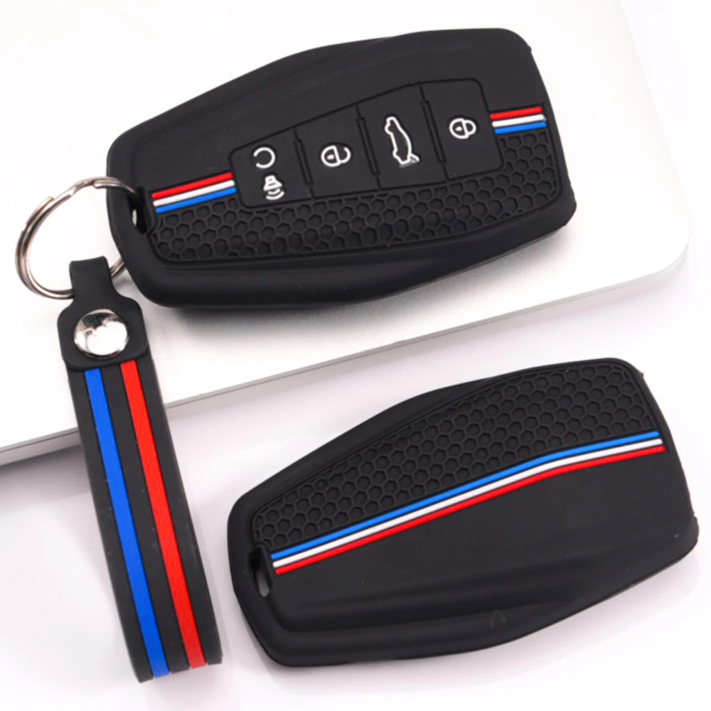 Key Fob Case With Chain For Geely Coolray Emgrand GT GS S Monjaro Atlas Pro Azkarra Okavango Tugella Atlas GL Binray Jiaji
