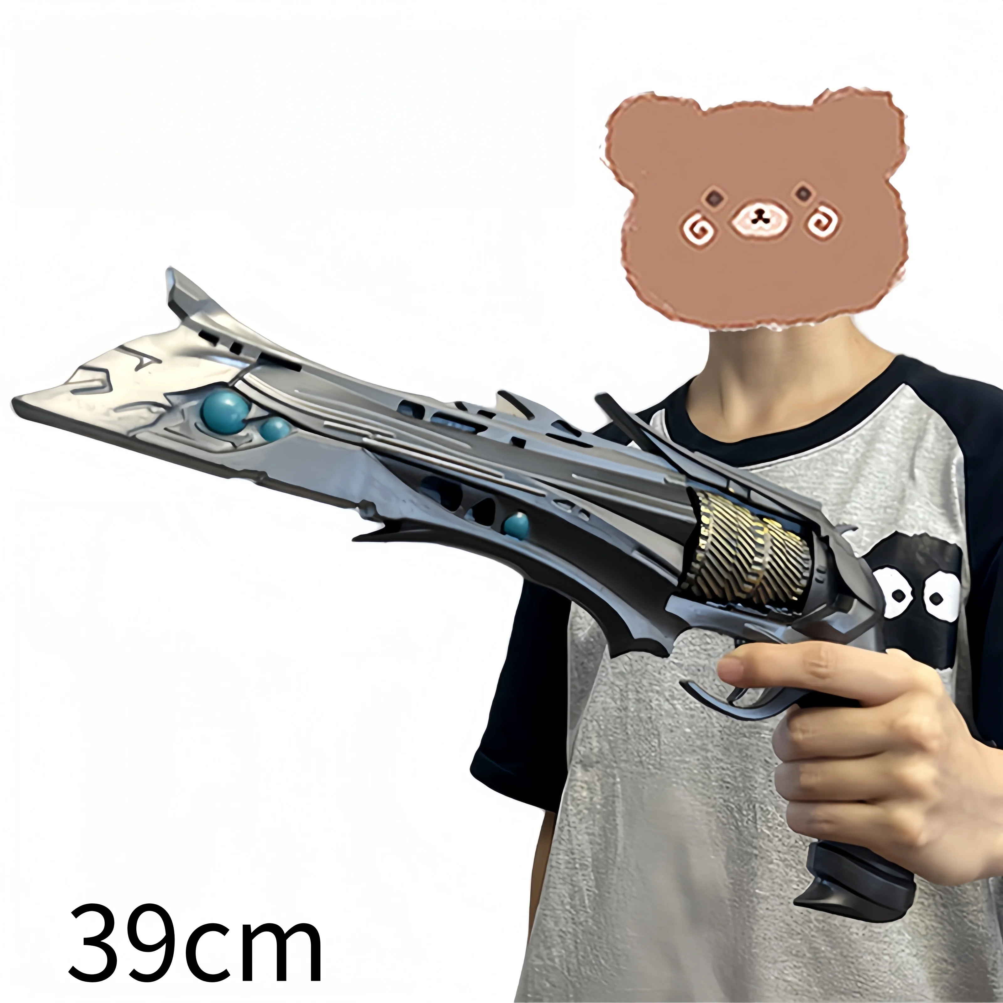 نموذج بندقية لا اطلاق النار مصير 2 شوكة اليد مدفع البنادق الدعامة مسدس الأسلحة تأثيري السلامة بولي المطاط لعبة الهالوين