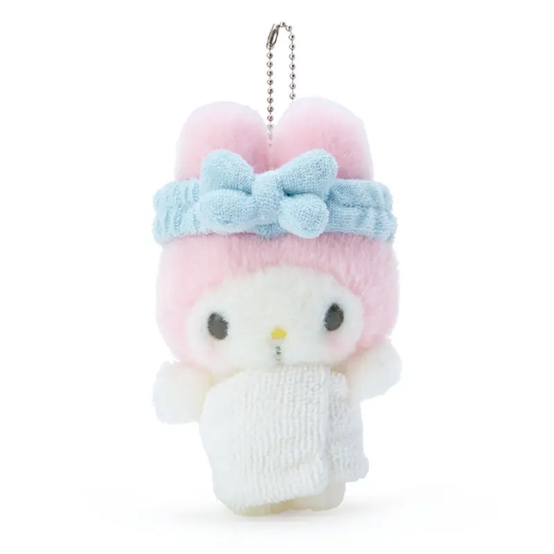 Kawaii Sanrio Cinnamoroll Toys Keychain Pendant Bath Tower My Melody Kuromi 10CM Anime Soft Dolls Kids Christmas Gift Decoration