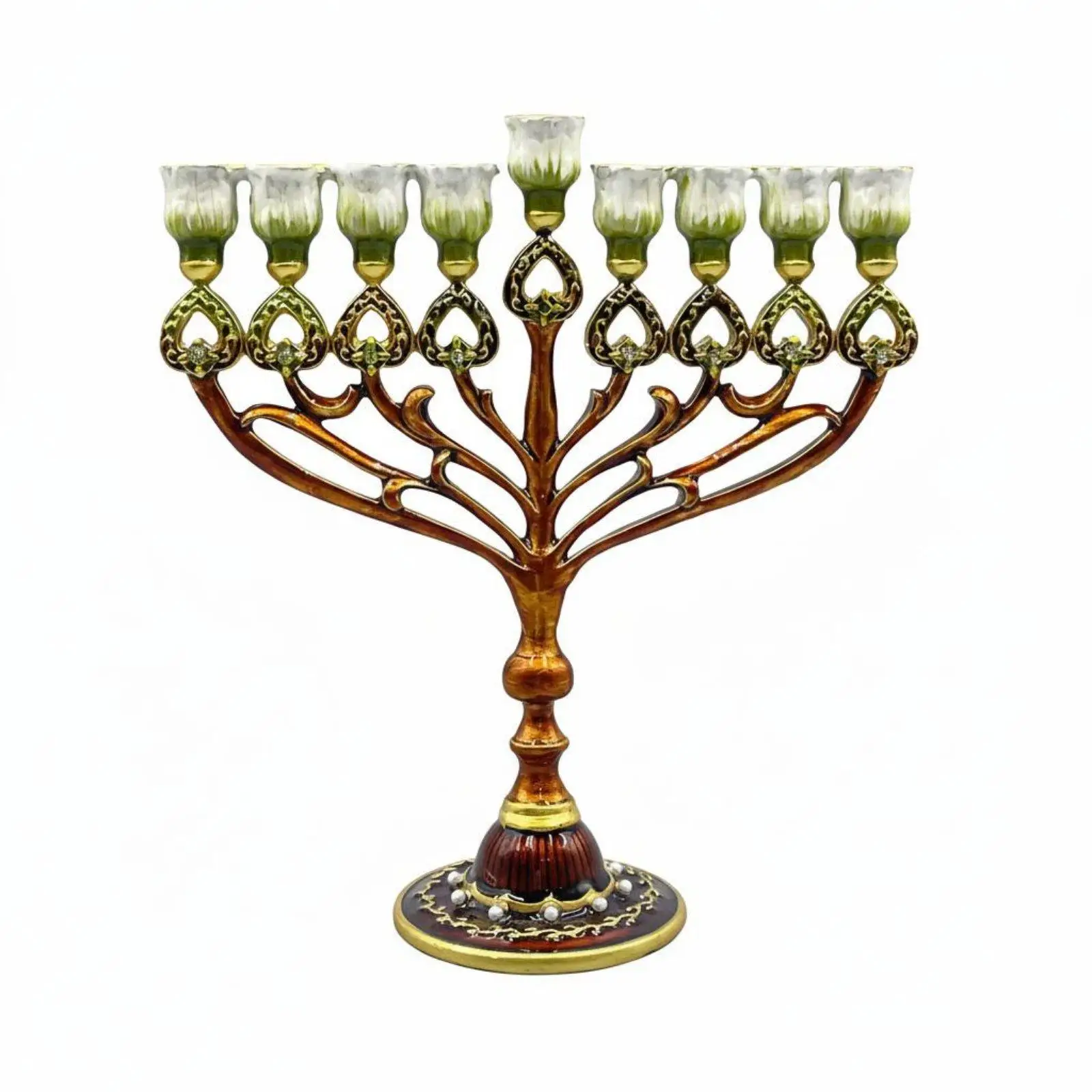 Decorative Metal Menorah Candelabra for Wedding Reception Elegant Tree of Life Centerpiece