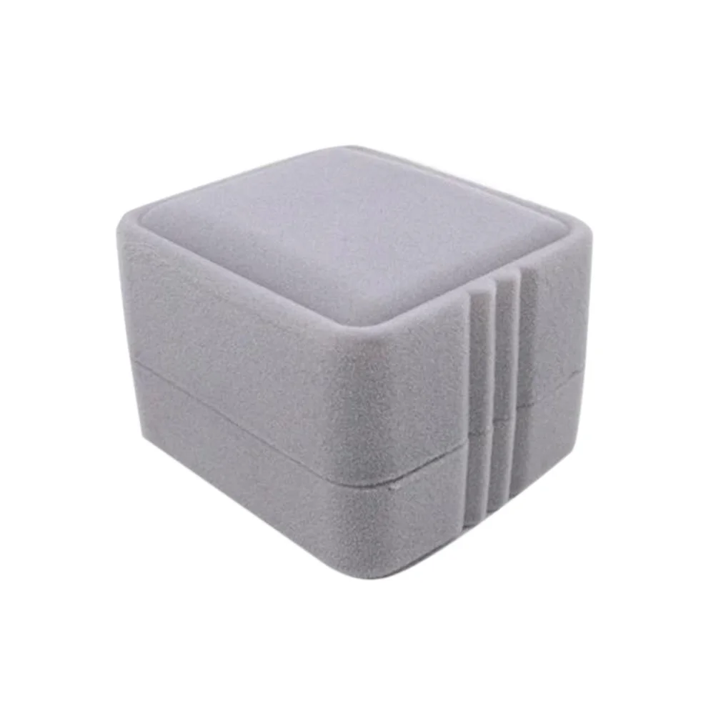 

Grey Small Square Ring Box 5x5x39cm Jewelry Storage Case Vintage Style Protection Jewelry Storage Box Ring Case