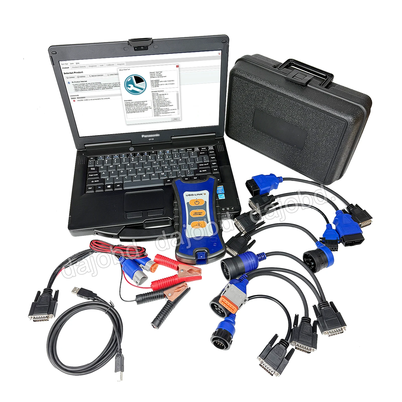 Heavy Equipment Diagnostic Software - CF-54ノートパソコン 16+512GB、Nexiqツールとソフトウェア付き、トラック診断ツール、重機スキャナー、故障診断機器
