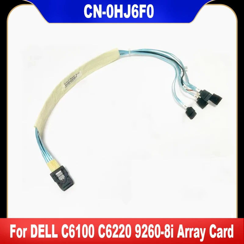 0HJ6F0 For DELL PowerEdge C6100 C6220 Mini-SAS To 4X SATA Cable Mini SAS To 4 SAS For 9260-8i Array Card HJ6F0 CN-0HJ6F0 Tested