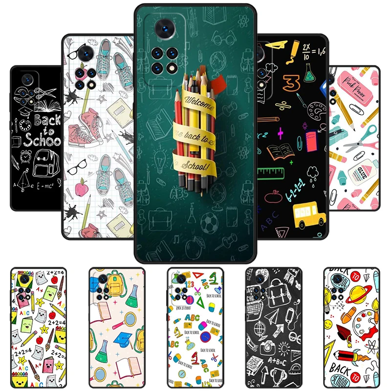 Back To School Phone Case For Redmi Note 11 EPro 11S 10 10T 9S Promax 8 Pro Xiaomi Mi 10 11 12X 12S Ultra Cover