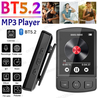 MP3 Player Portable Sport Clip Walkman HiFi Sound Bluetooth-Compatible 5.2 Student Walkman 1.8inch Screen with FM Radio E-Book