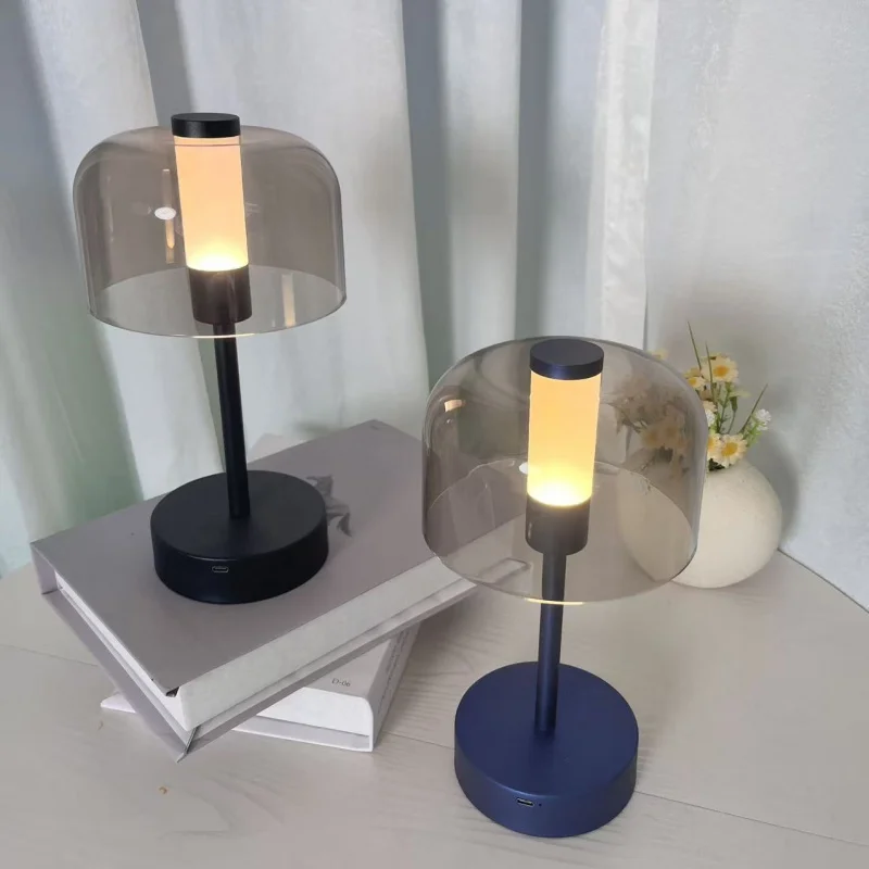 

Portable Touch Control LED Night Light USB Rechargeable Reading Lamp for Home Camping American Style Decorative Table Lamp