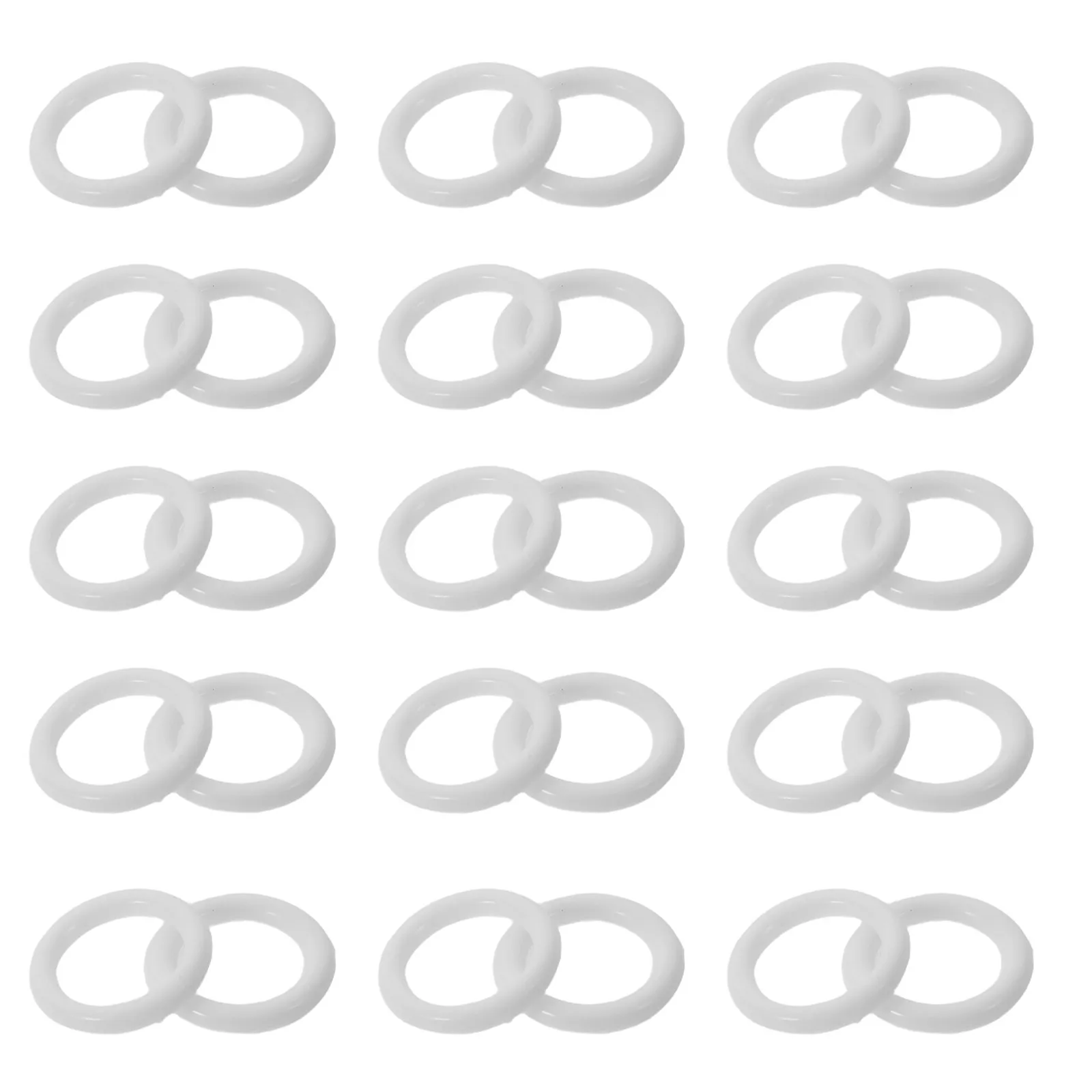 200Pcs Curtain Grommets Round Plastic Eyelets for Window Drapery Shower Curtain Repair White 10Mm Id Noise Reducing Smooth