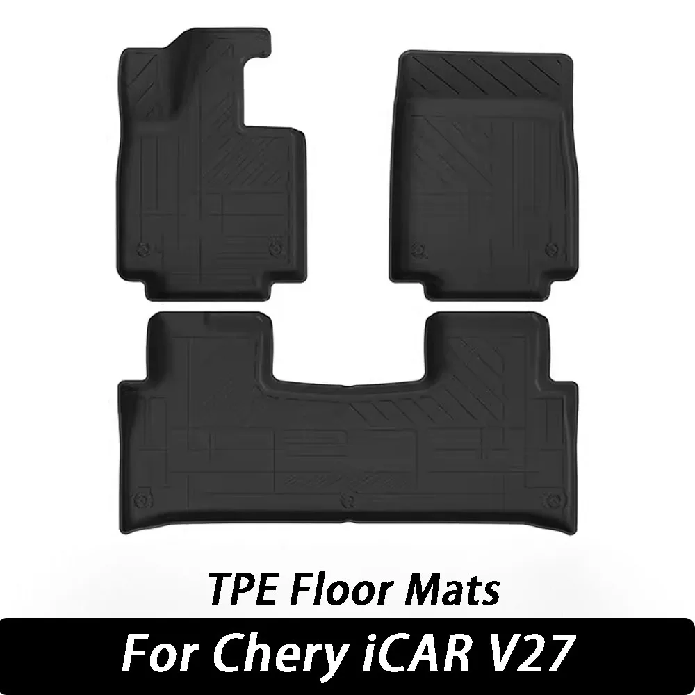 

For Chery iCAR V27 2026+ Mats Trunk Mat Backrest Mat All Weather Waterproof Footpad Full Set Cargo Liner LHD