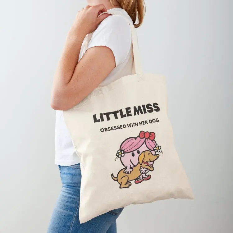 Little miss obsessed with her dog Tote Bag