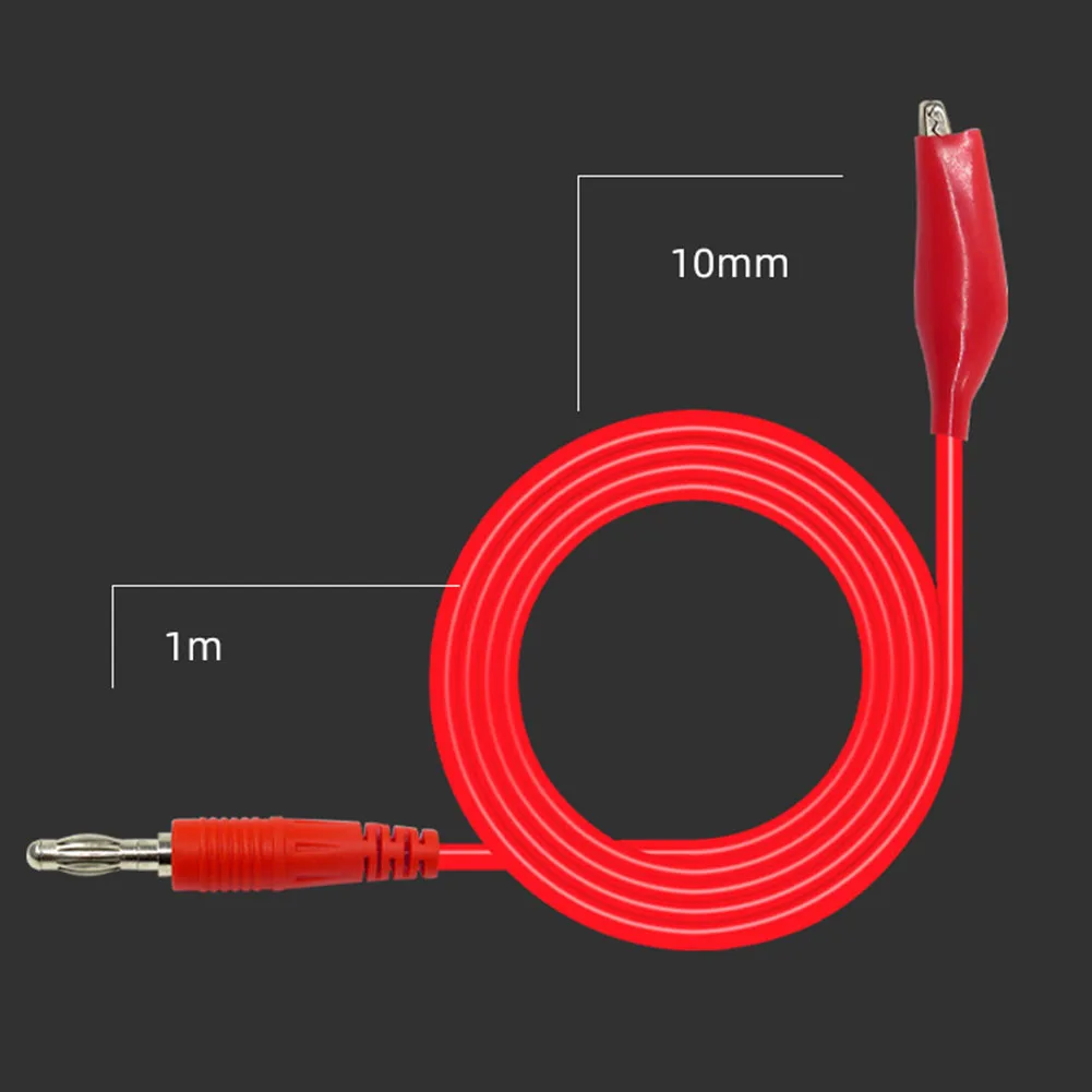 Flexible Test Wires Banana Clip Test Leads 4mm Banana Connector Affordable Circuit Assembly Automotive Diagnostics