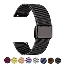 22mm 20mm Milanese Loop Strap For Samsung Galaxy Watch 7 6 5 4 44 40mm S3 Active 2 Amazfit Bracelet Huawei GT 2 3 4 46mm 2e Band