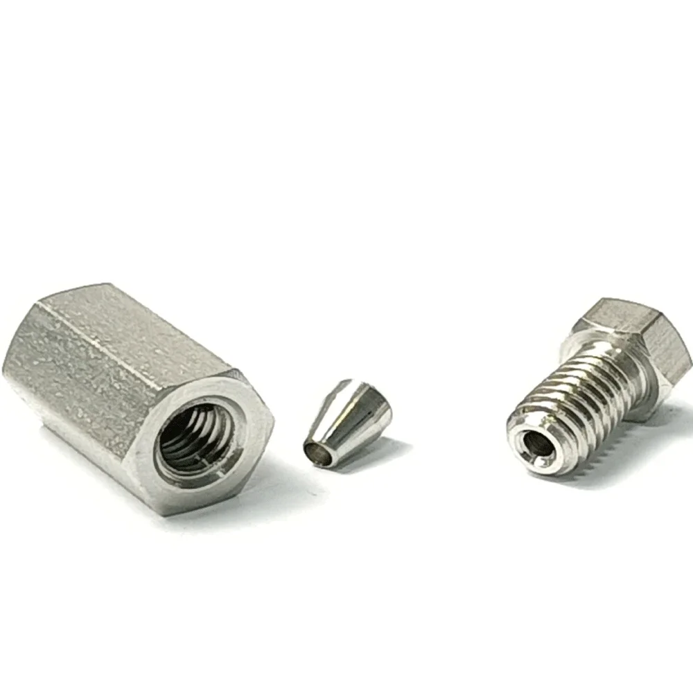 

1/16" Inch Tube OD Compression Union End Cap SUS316L Stainless Steel Pipe Fitting Connector