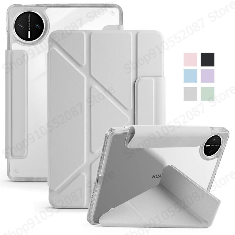 

Для Huawei MatePad Mini 8.8 Чехол Smart Fold из искусственной кожи Акриловый жесткий магнитный чехол для Huawei Matepad Mini Чехол 8,8 дюйма