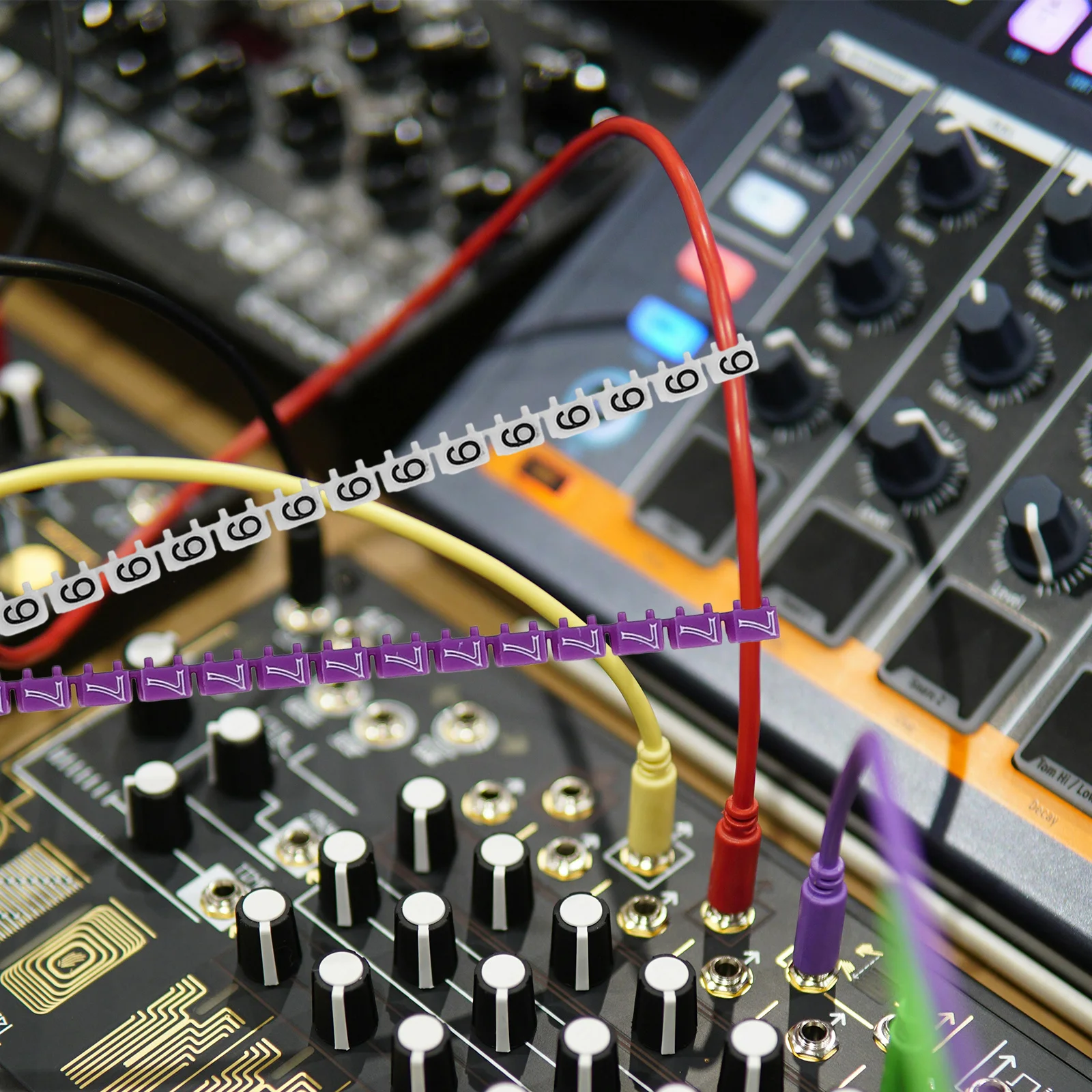 

150Pcs Bright Colored Numeric Wire Label Tubes for Efficient Cable and Wire Organization Cable Labels Electrical Cord Management