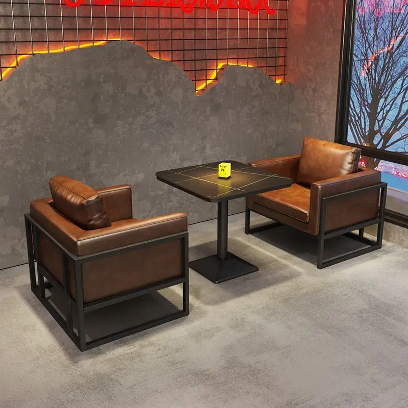 Industrial-style Tavern, Bar Booth, Sofa, Clear Bar, Café, Western Restaurant, Music Restaurant, Barbecue Restaurant, Table And