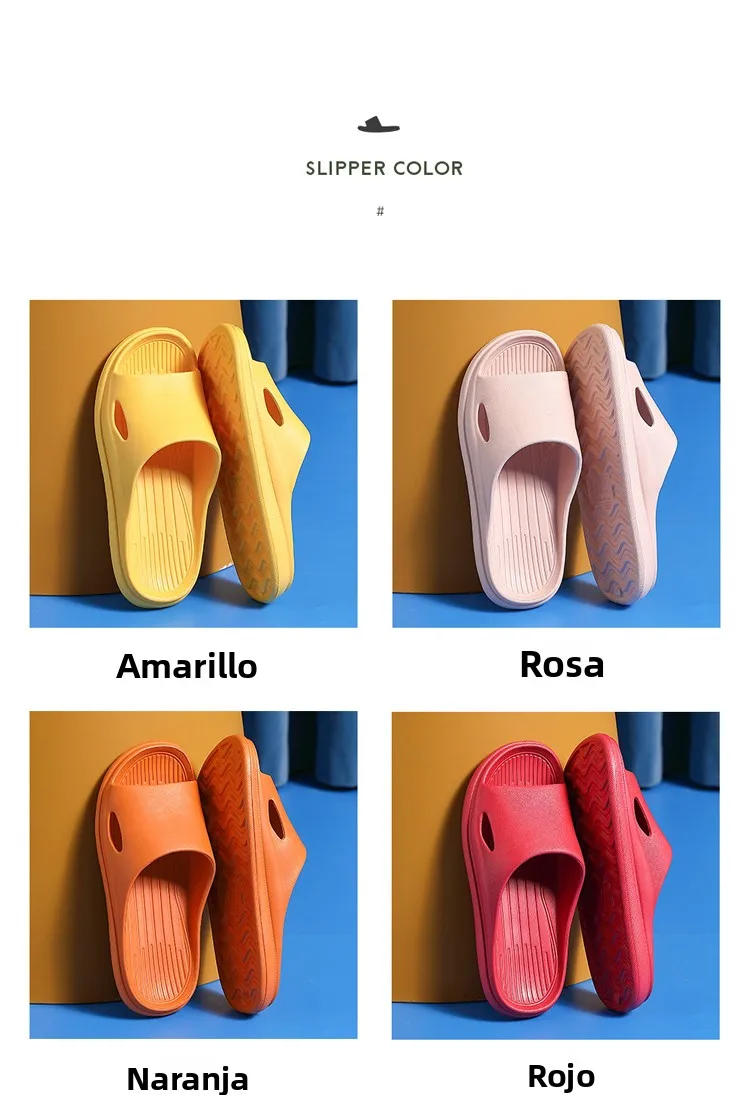 Sandalias de suela suave antideslizantes para interiores y exteriores, zapatillas de verano para parejas, para el hogar, baño...