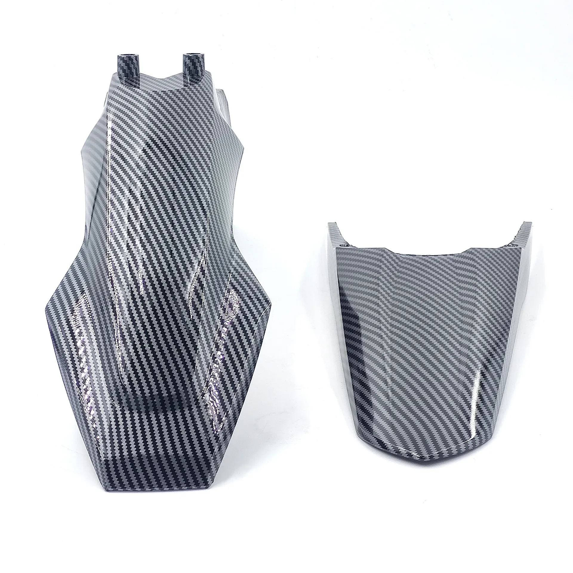 Garde-boue avant et arrière en fibre de carbone pour moto tout-terrain KUGOO Tuttio, modifiés pour moto électrique