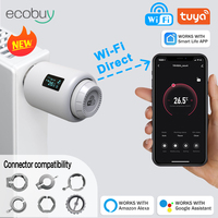 Tuya WiFi Thermostatic Valves  TRV Radiator Thermal Head Temperature Controller Smart Home Thermostat Alexa Google Assistant