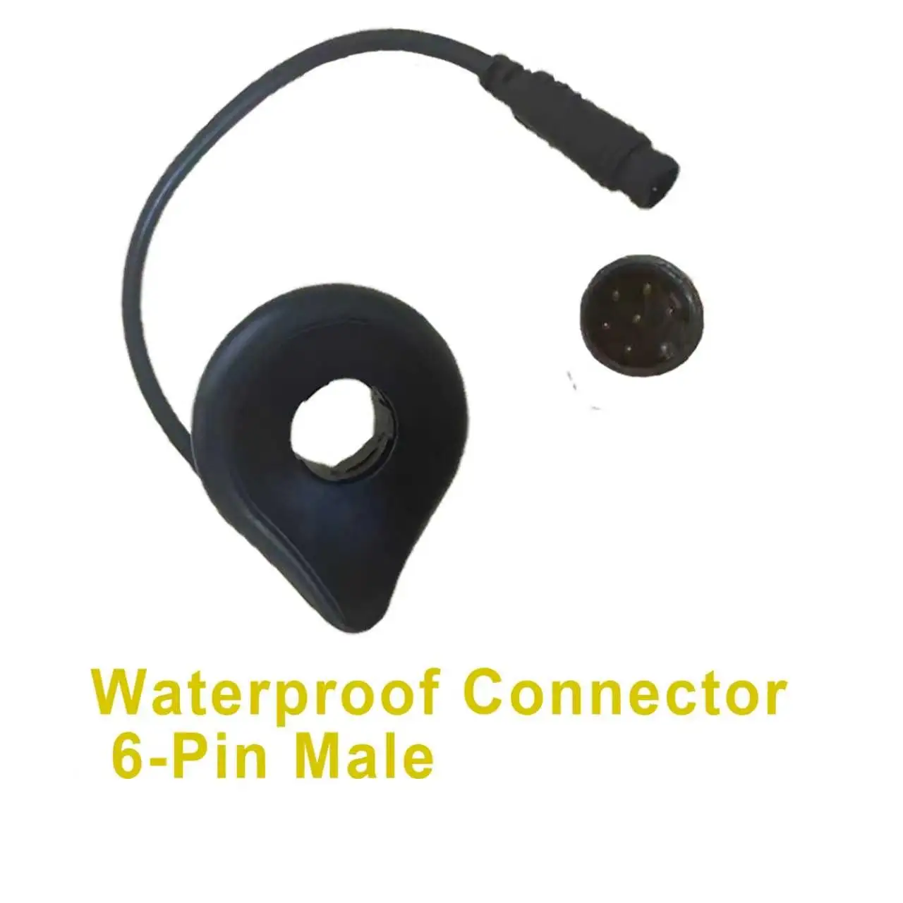 

Nulkomma 6-pin Male Electric Bikes Sensor, Electric Bicycle Assistant Pedal Sensor, Gear Sensor for Electric Bike