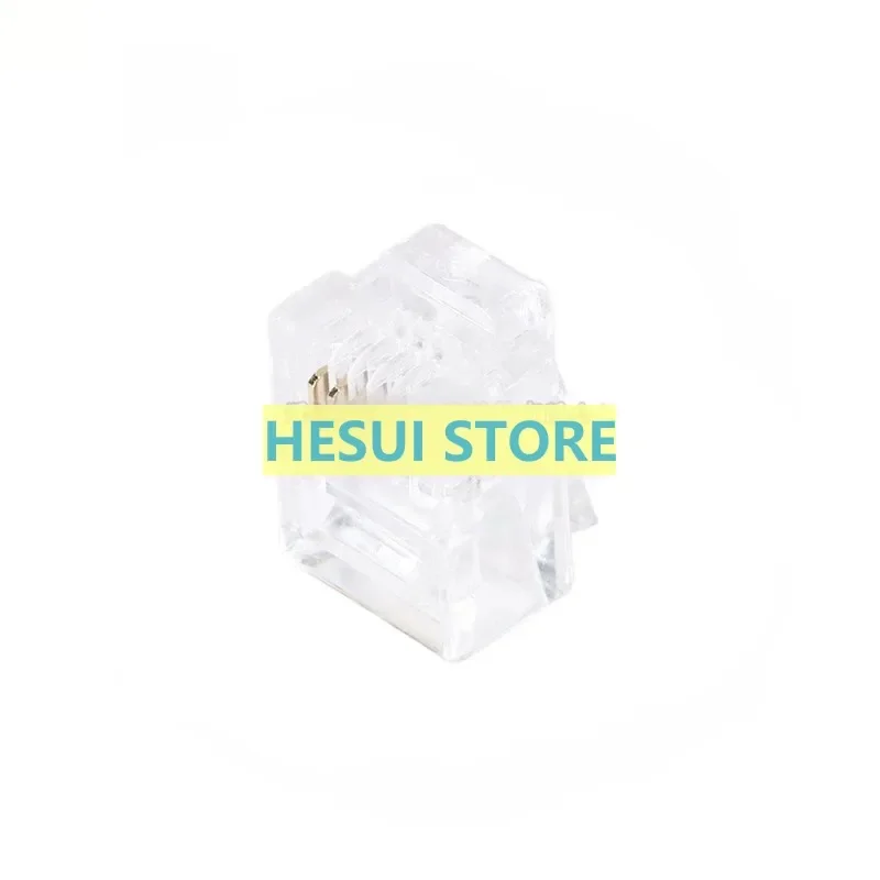1/5 PCS RJ11 Phone crystal head four core 6P4C phone crystal head 2-4 core wire general purpose