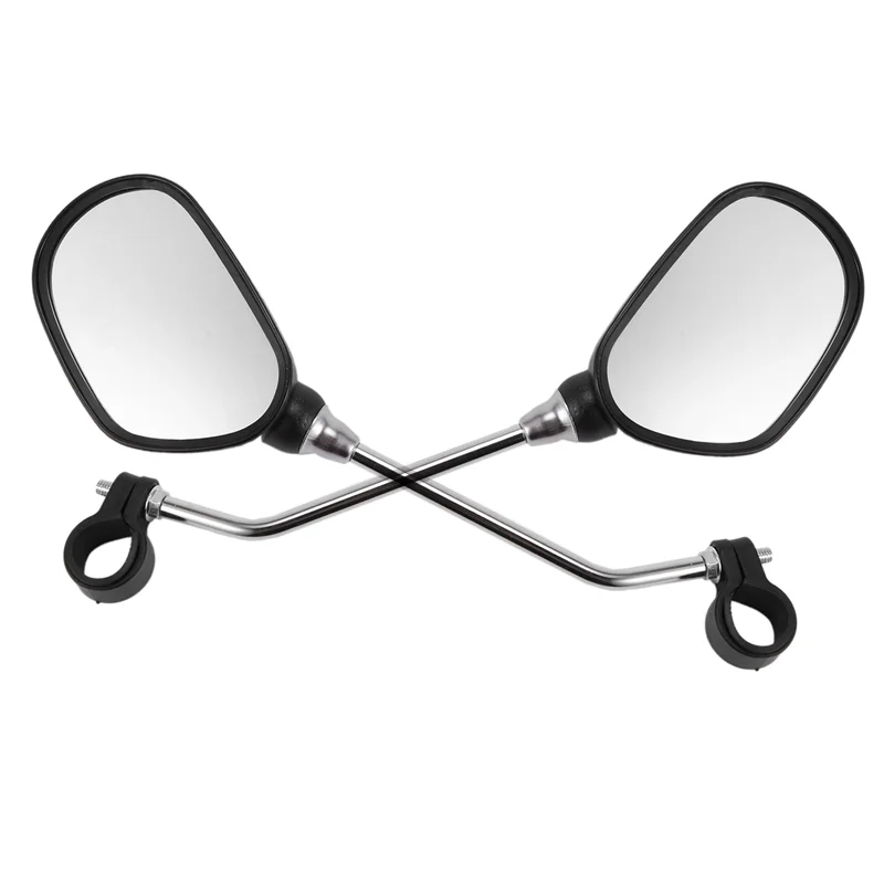 

ABLB-2 Pair Bike Rearview Mirror Safety Bicycle Rear View Glass Mirrors Adjustable Cycling Rearview Left Right Mirror