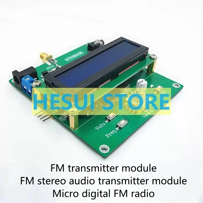 

FM stereo audio dual channel transmitting module DSP FM radio