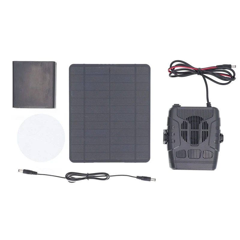 

Portable Solar Panel Heater 12V 20W Outdoor Camping, Car, And Pet Warmer Efficient Heating
