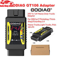 GODIAG GT106 PLUS 24V to 12V Heavy Duty Truck Adapter For X431 easydiag/ Golo/ M-DIAG/ IDIAG/ ThinkCar/ICarScan/Diagun/DBScar II
