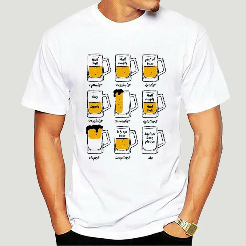 New Classic Happy Beer Print Tshirt Men Oversized Beer Graphics Tees Tops Plus Size T-shirts harajuku cotton men clothing summer