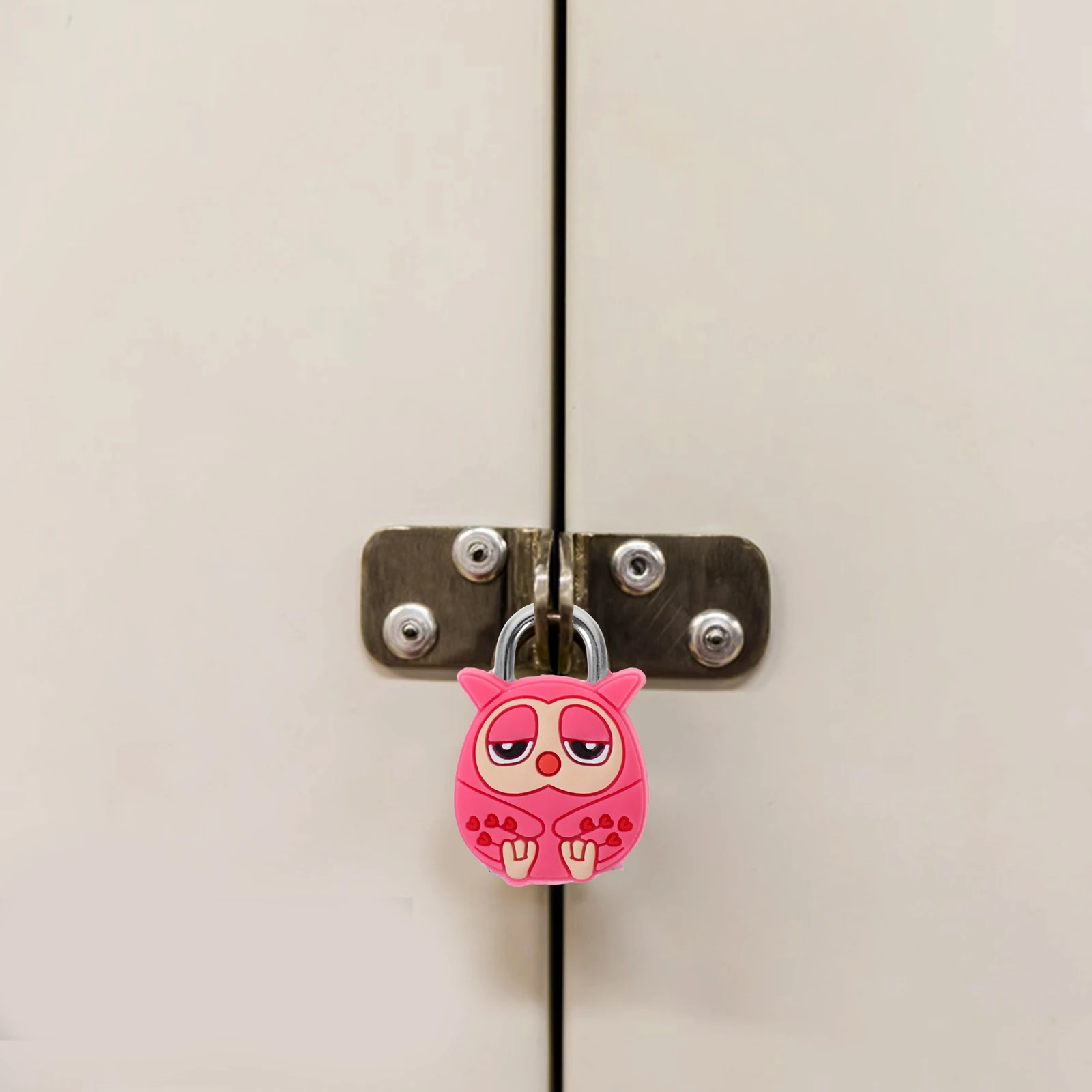 

Mini Lock Cartoon Metal Padlock Cute Cabinet Jewelry Box Lock Safety Child Security Locker Key Hardware Accessories