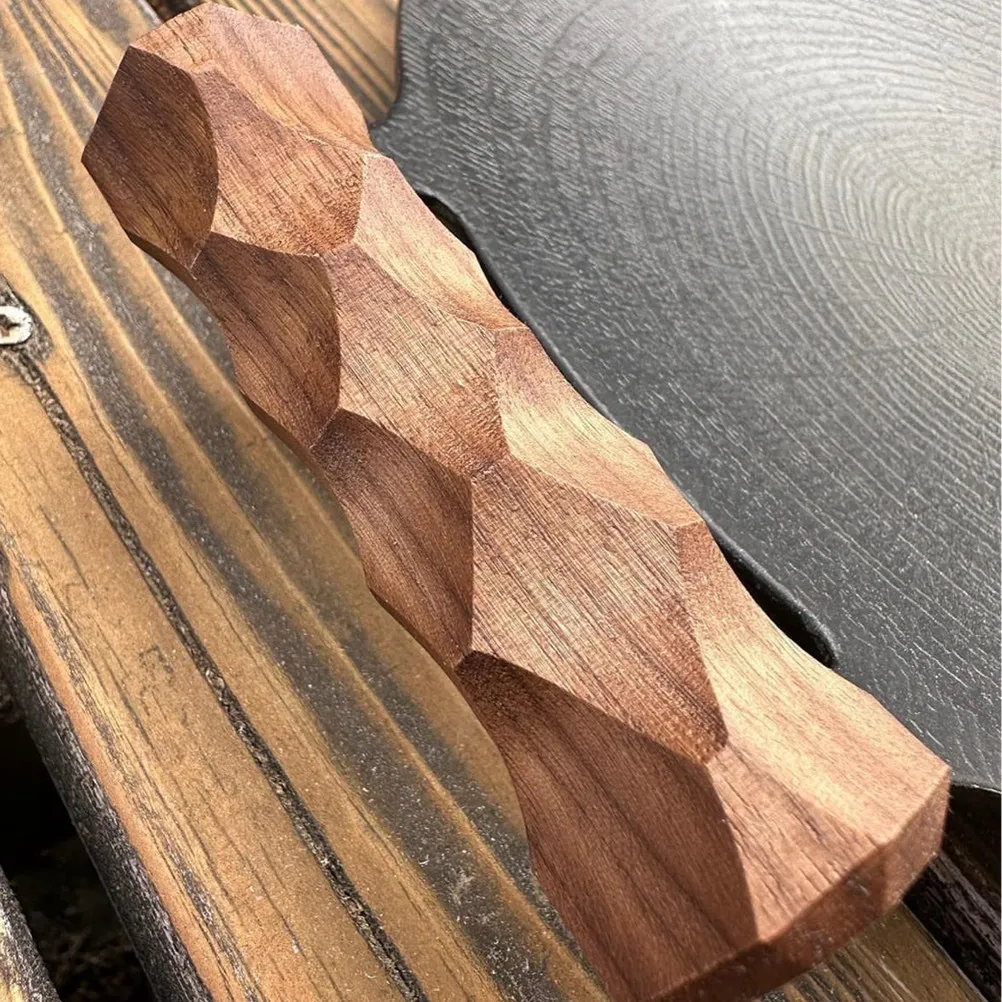 1Pair Walnut Wood Pan Handle Covers Insulated Heat Shield Sleeve Non-Slip Pot Grip Anti-Scald Frying Pan Handle Holder